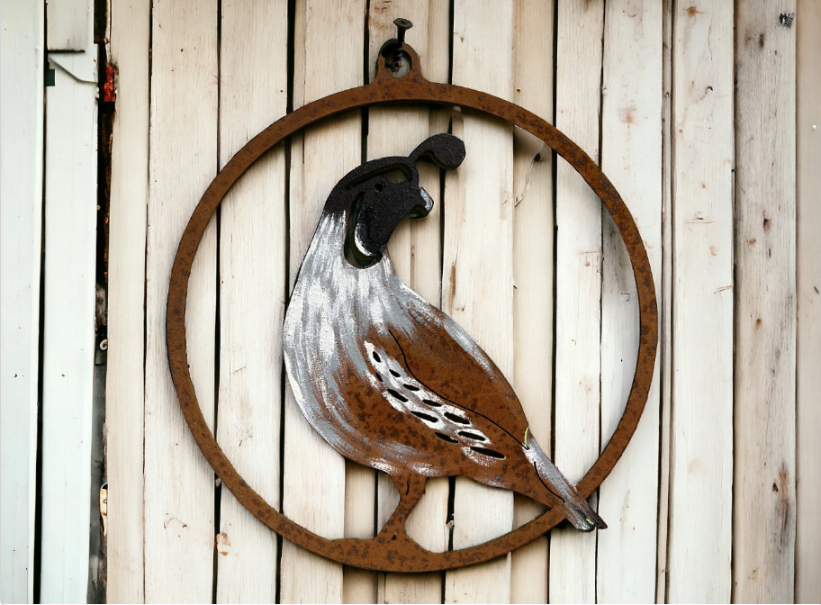Quail 9" Ring Painted