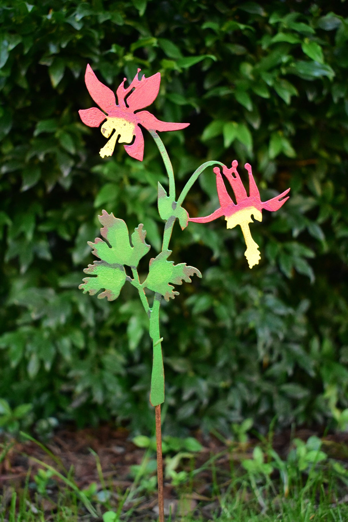 Columbine Metal Flower Stake