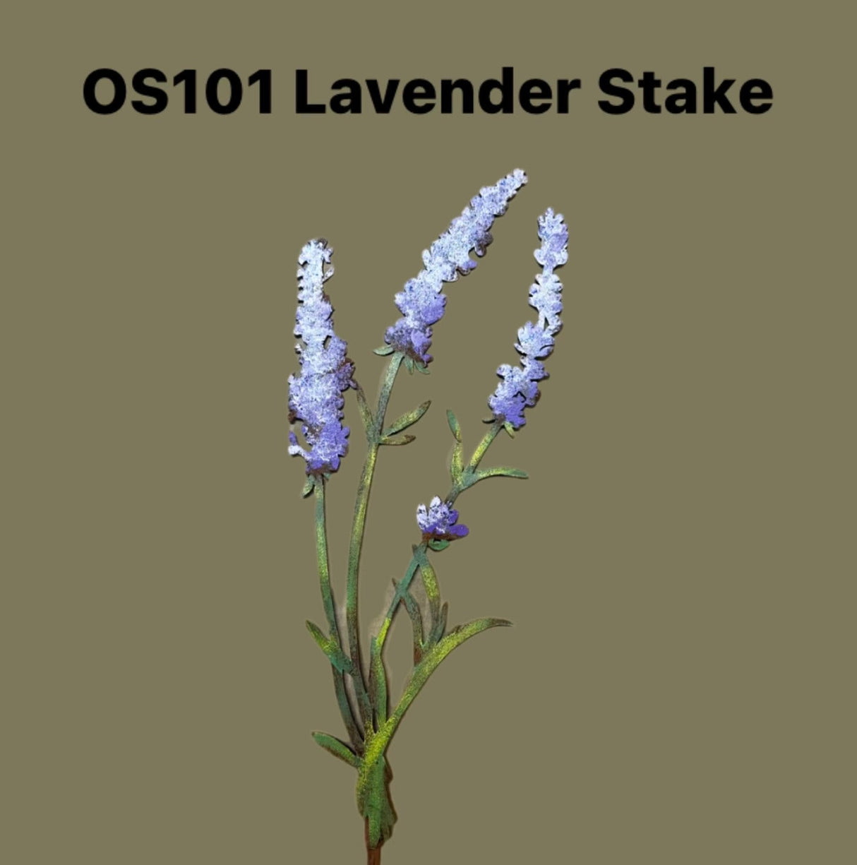 Hand-Painted Lavender Stake Large