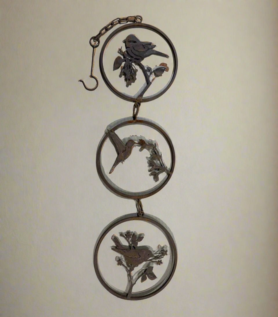 Upright Birds Collapsible Triple Ring - Unpainted