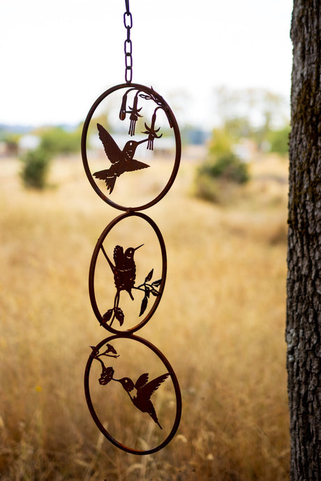 Hummingbirds Triple Ring Mobile