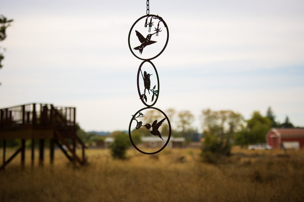 Hummingbirds Triple Ring Mobile