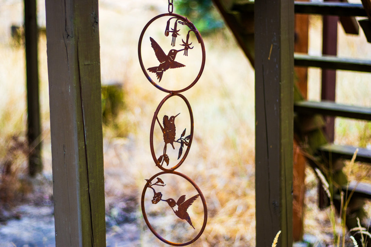 Hummingbirds Triple Ring Mobile