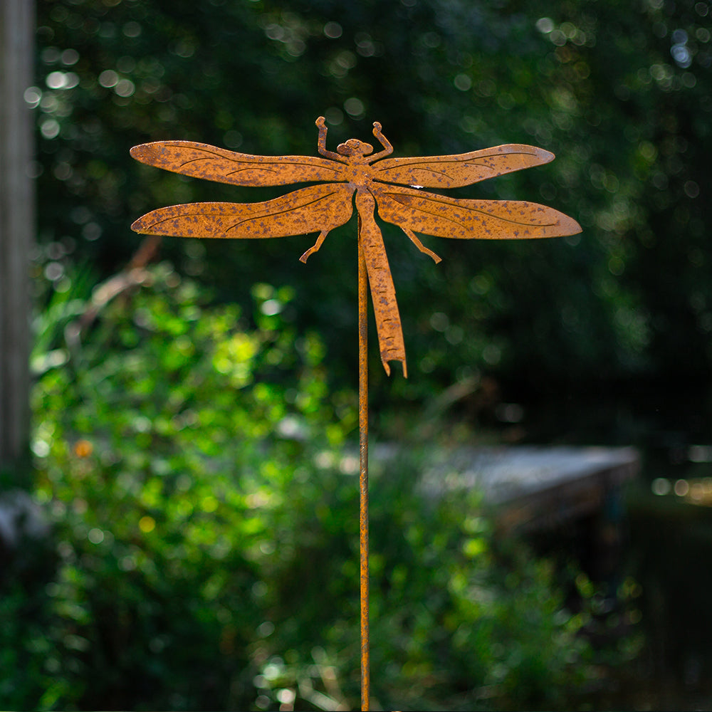Amberwing Dragonfly Yard Stake