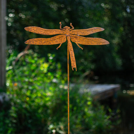 Amberwing Dragonfly Yard Stake