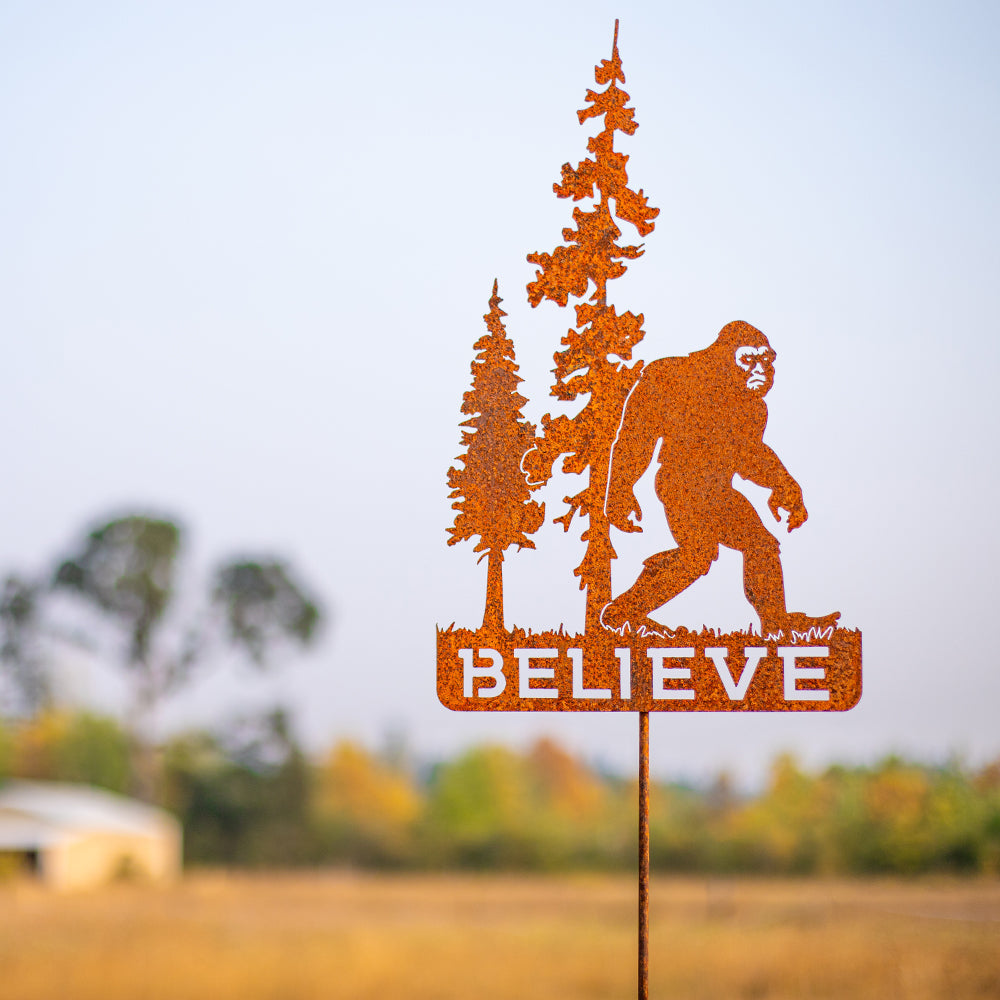 Bigfoot Believe Yard Stake