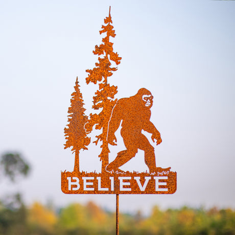 Bigfoot Believe Yard Stake