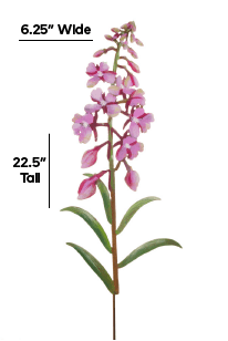 Fireweed Flower Painted Garden Pick