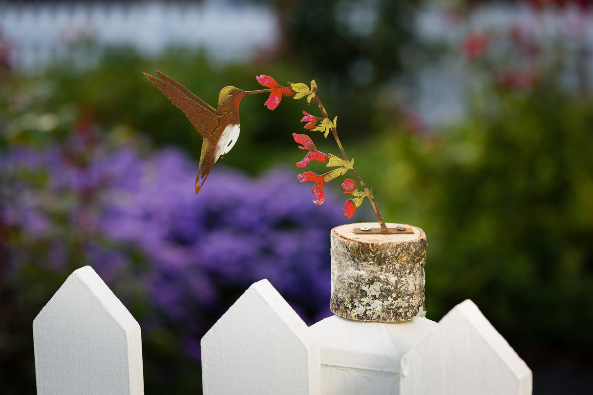 Hummingbird on Salvia Flower Tab