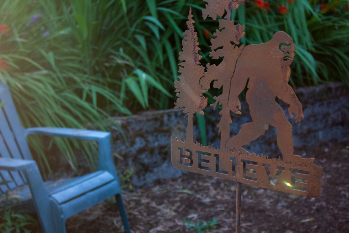Bigfoot Believe Yard Stake