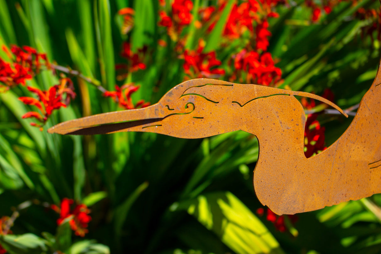Flying Heron Yard Stake