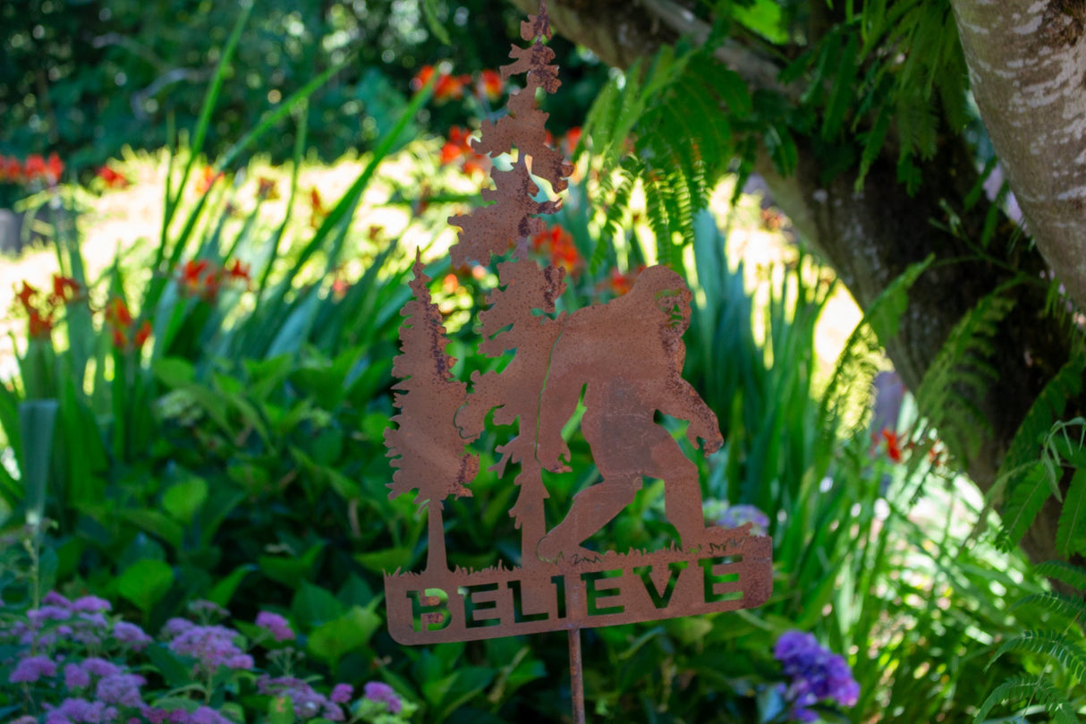 Bigfoot Believe Yard Stake
