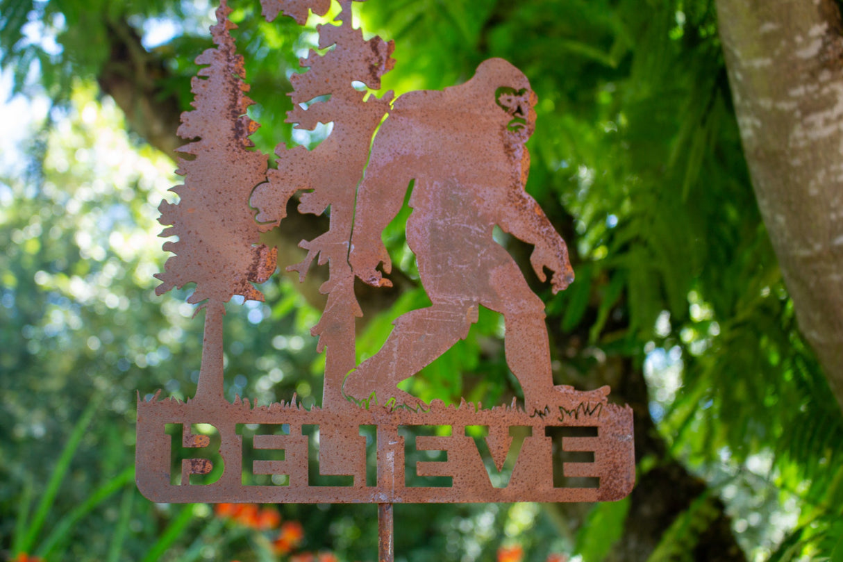 Bigfoot Believe Yard Stake