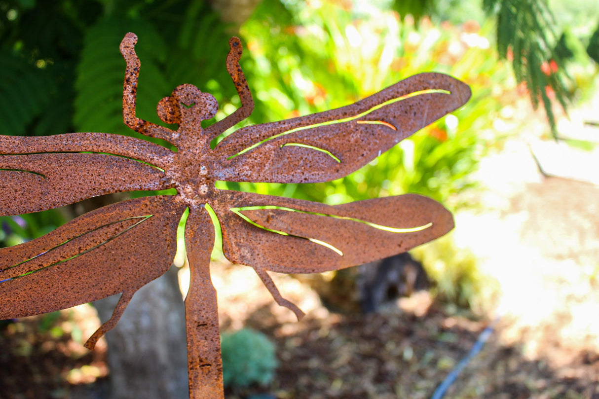 Amberwing Dragonfly Yard Stake