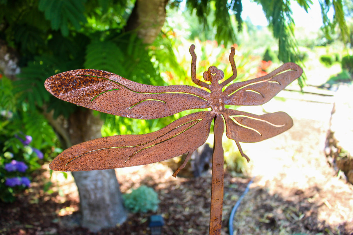 Amberwing Dragonfly Yard Stake