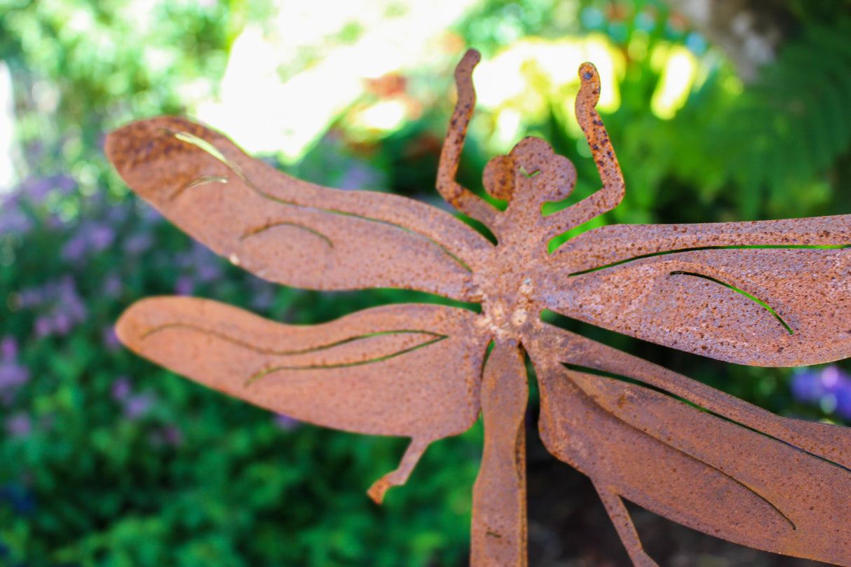 Amberwing Dragonfly Yard Stake