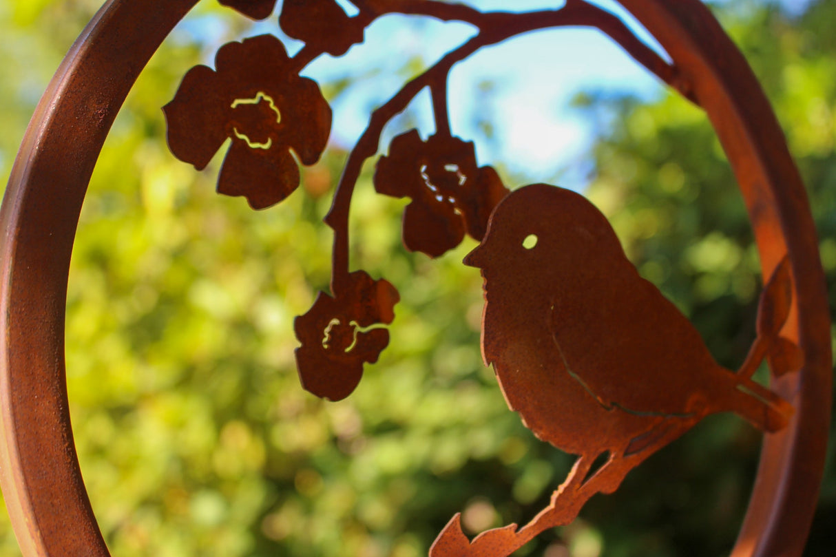 Chickadee on Dogwood Branch Ring