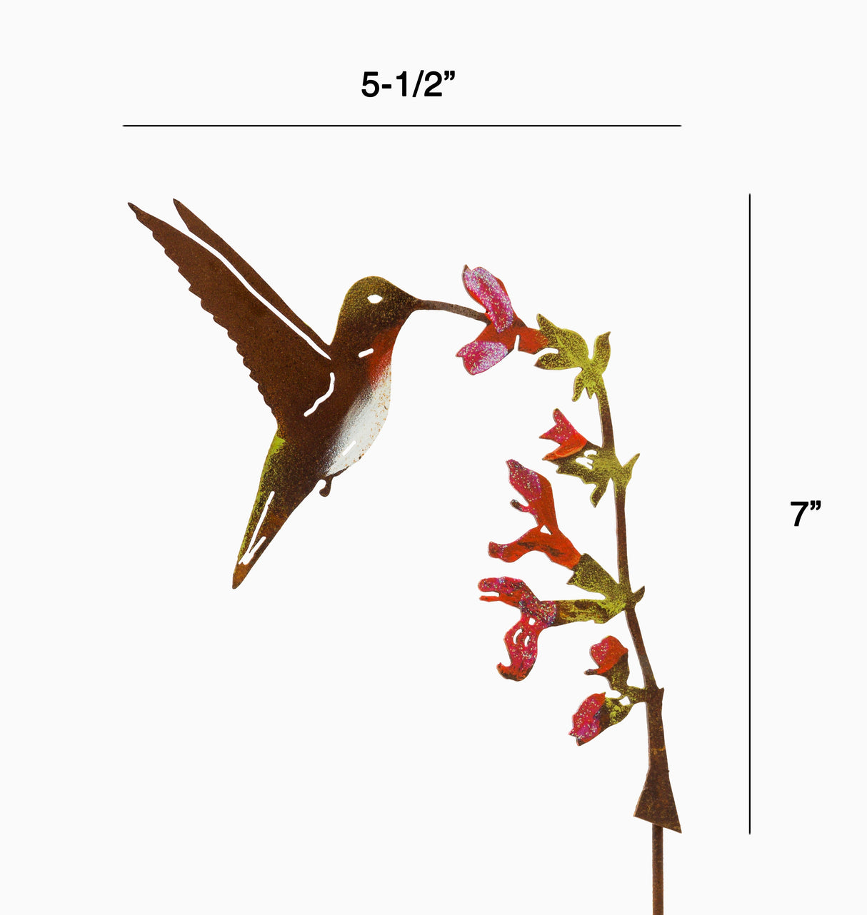 Hummingbird on Salvia Flower Pick - Painted