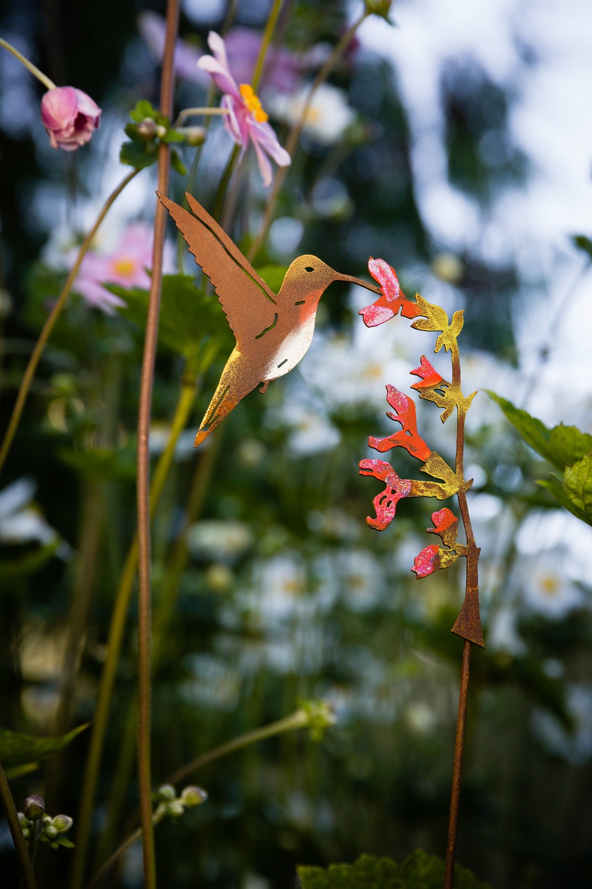 Hummingbird on Salvia Flower Pick - Painted