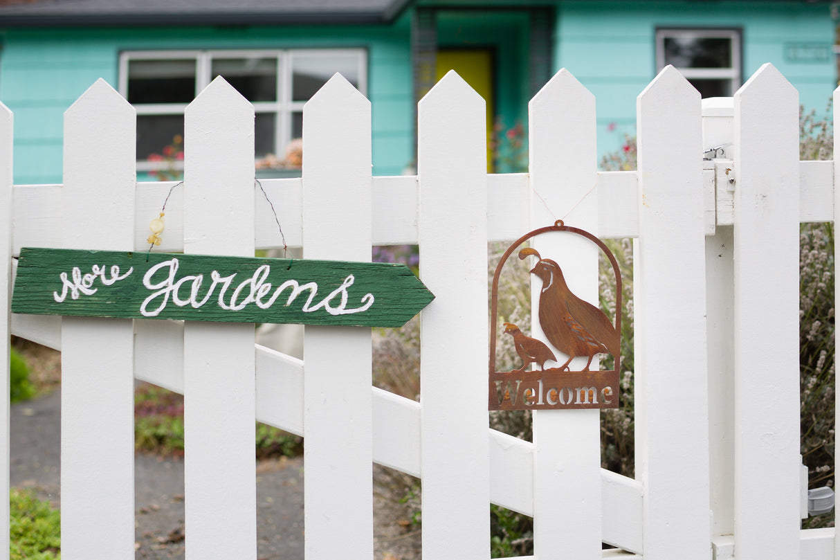 Quail and Chick Roundtop Welcome