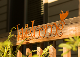Script Welcome Wall Art