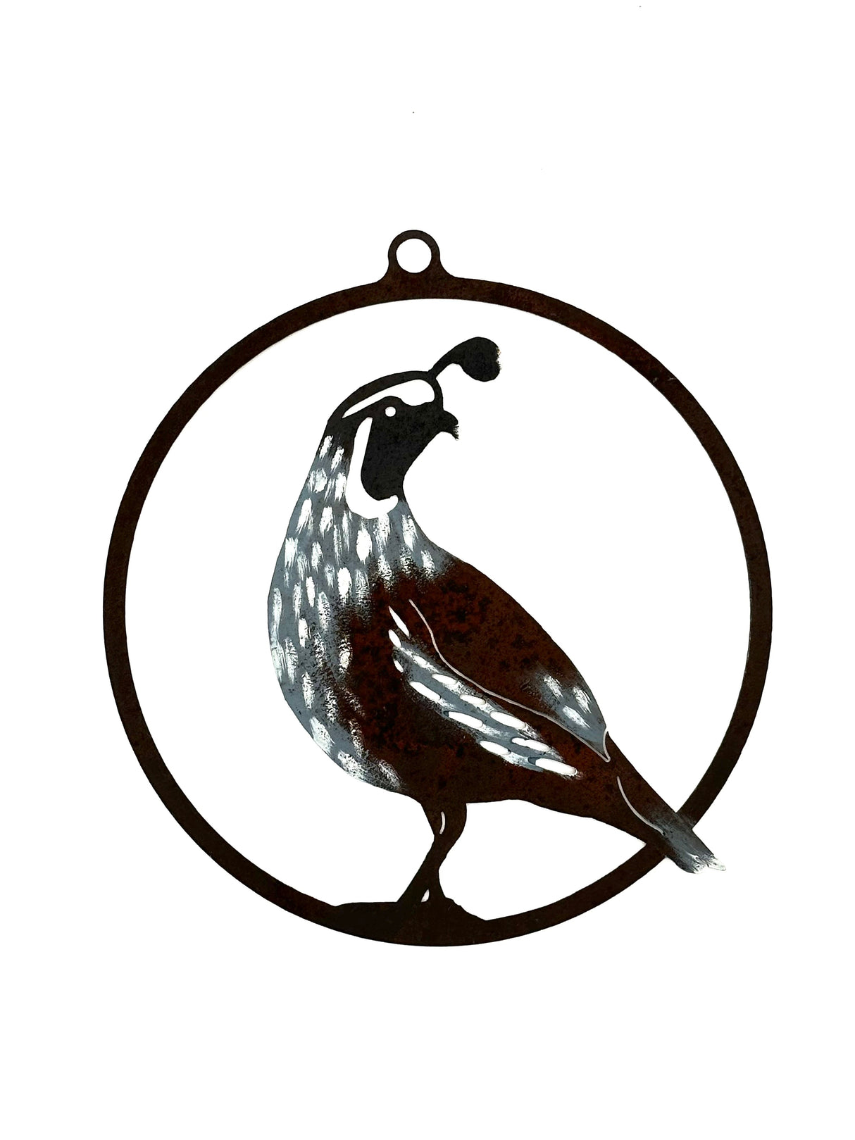 Quail 9" Ring Painted