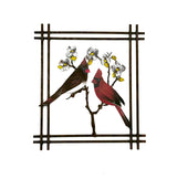 Hand Painted Cardinals on Dogwood Wall Art