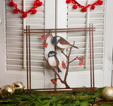 Chickadees & Berries Wall Art