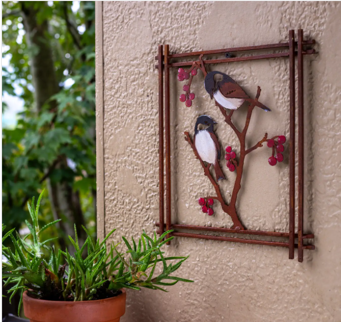 Chickadees & Berries Wall Art