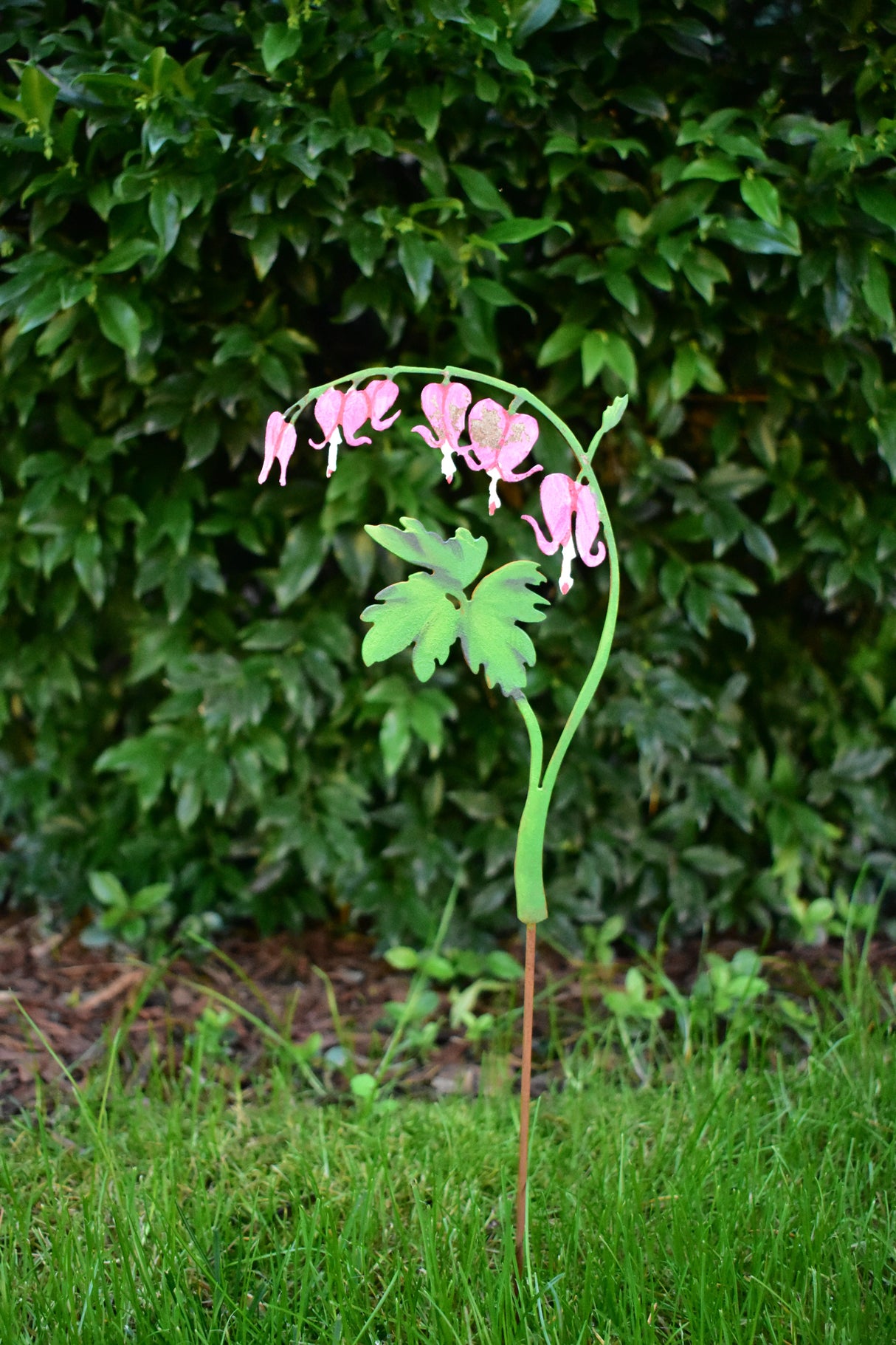 Bleeding Heart Flower Stake