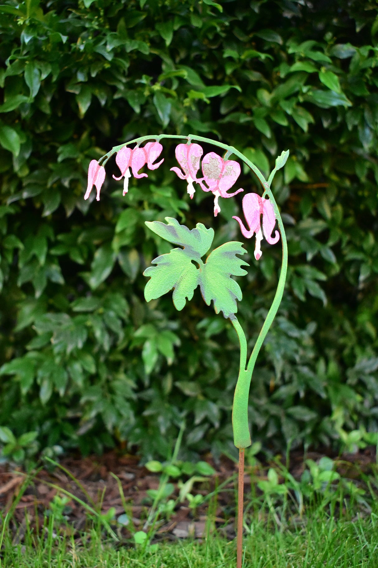 Bleeding Heart Flower Stake