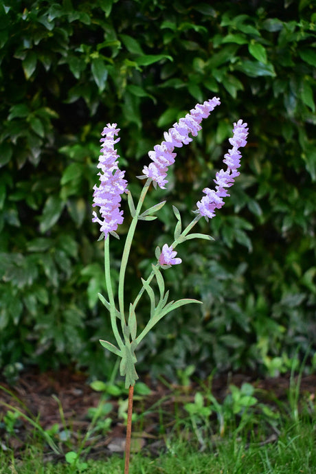 Lavender Stake - Hand Painted Wildflower