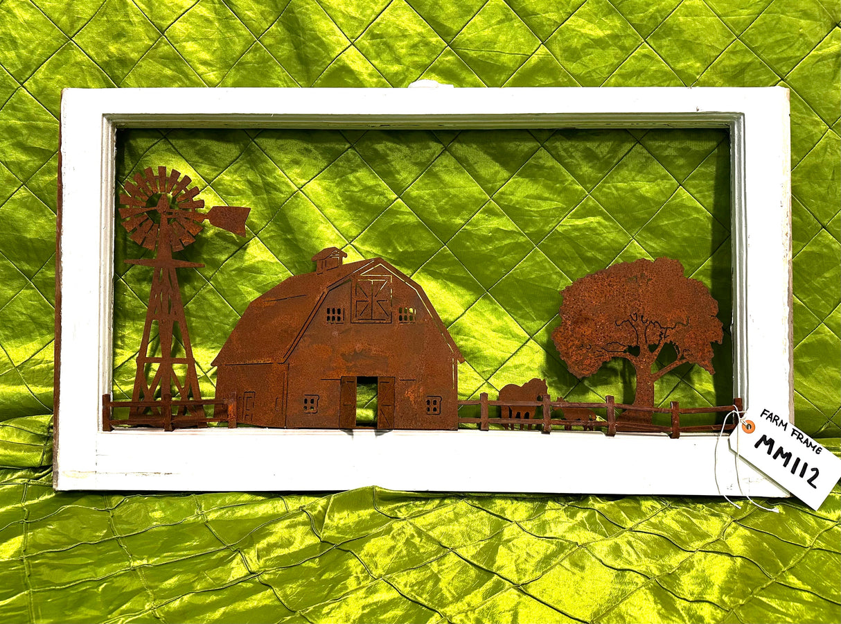 Framed Farm Scene