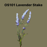 Hand-Painted Lavender Stake | Sturdy &amp; Lifelike Metal Wildflower Sculpture