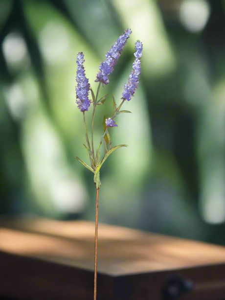 Hand-Painted Lavender Stake | Sturdy &amp; Lifelike Metal Wildflower Sculpture