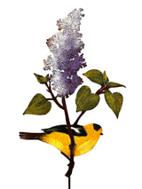 Painted Warbler on Lilac Stake