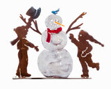 Snowman and Kids Pop-Up