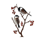 Chickadees & Berries - Painted