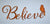 Believe Word Wall Art