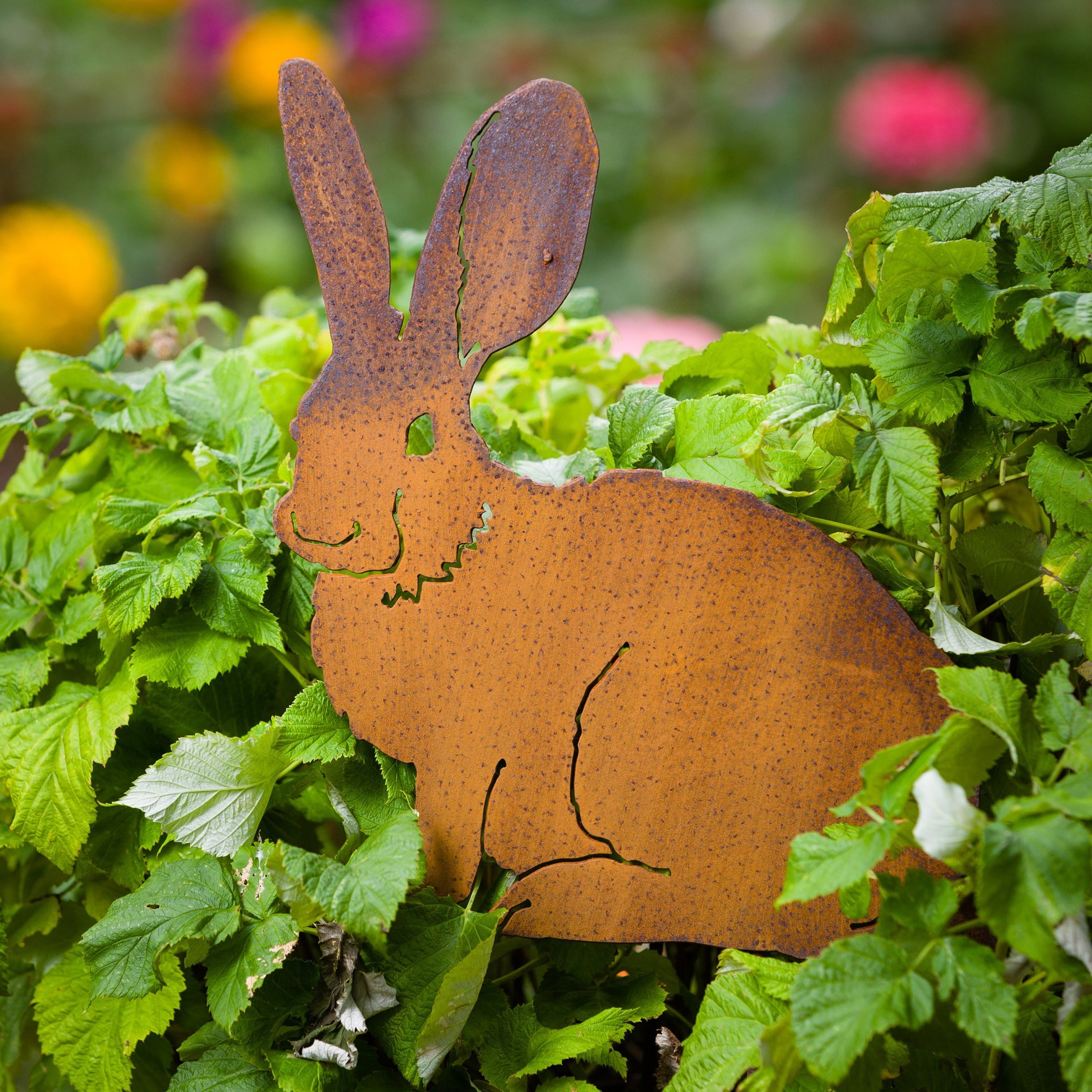 Mama Bunny Pick - Rusty Birds - Unique Garden Art