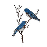 Bluebirds on Willow Branch Pick