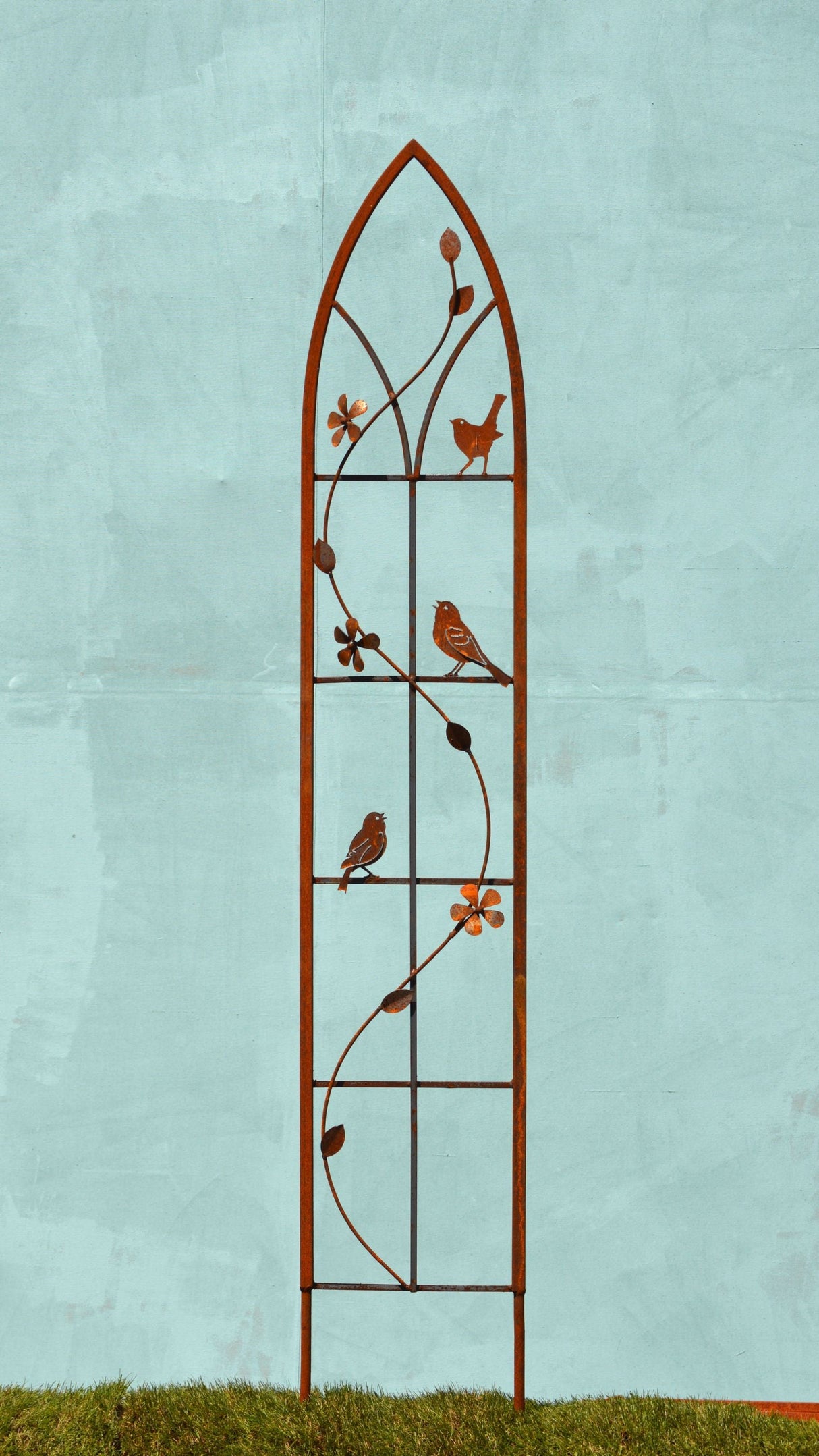 Gothic Window Bird Trellis